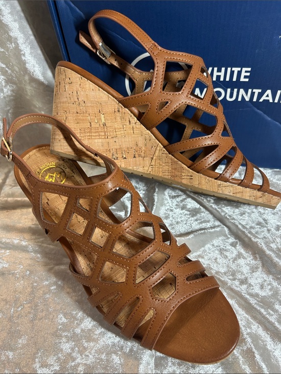 White Mountain Shoes - NWT WHITE MOUNTAIN CORK WEDGE SANDALS 9.5
